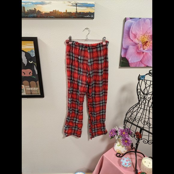 Victoria's Secret PINK Red Plaid PJ Pants Size XS - Picture 4 of 4